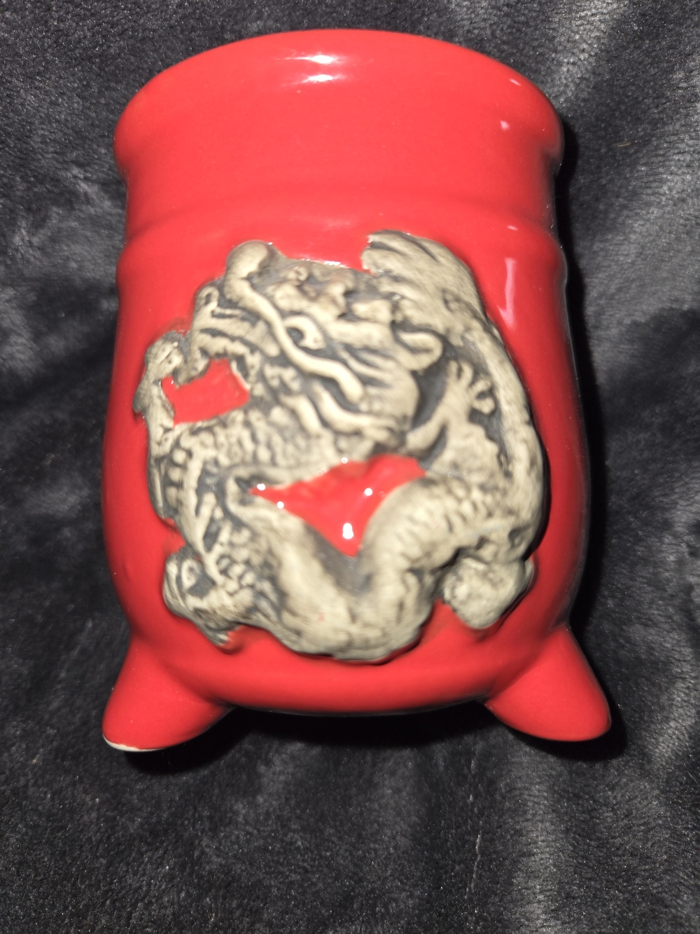 Boutique 9 Red Ceramic Dragon Accent Vase